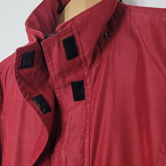 Fen-Nelli Sport Women's Red Long Sleeve Polar Full Zipper Light Jacket Size 7/8 - Picture 9 of 15